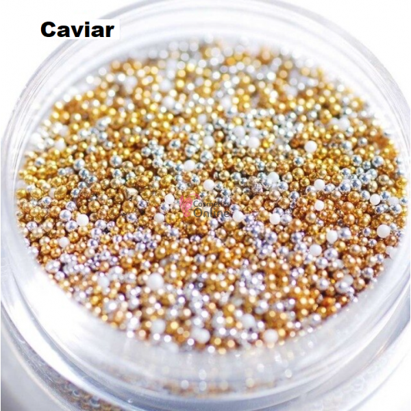 Perlute caviar CAV017 pentru decor unghii Mix Metalizat
